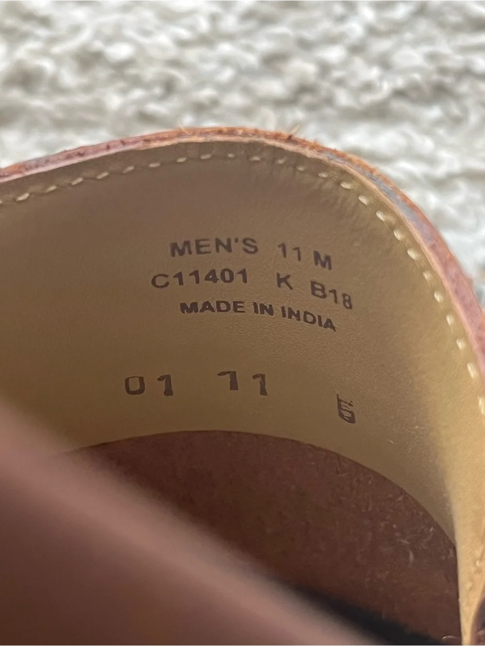 Cole Haan Tan Leather Slip-On Moccasin Loafers